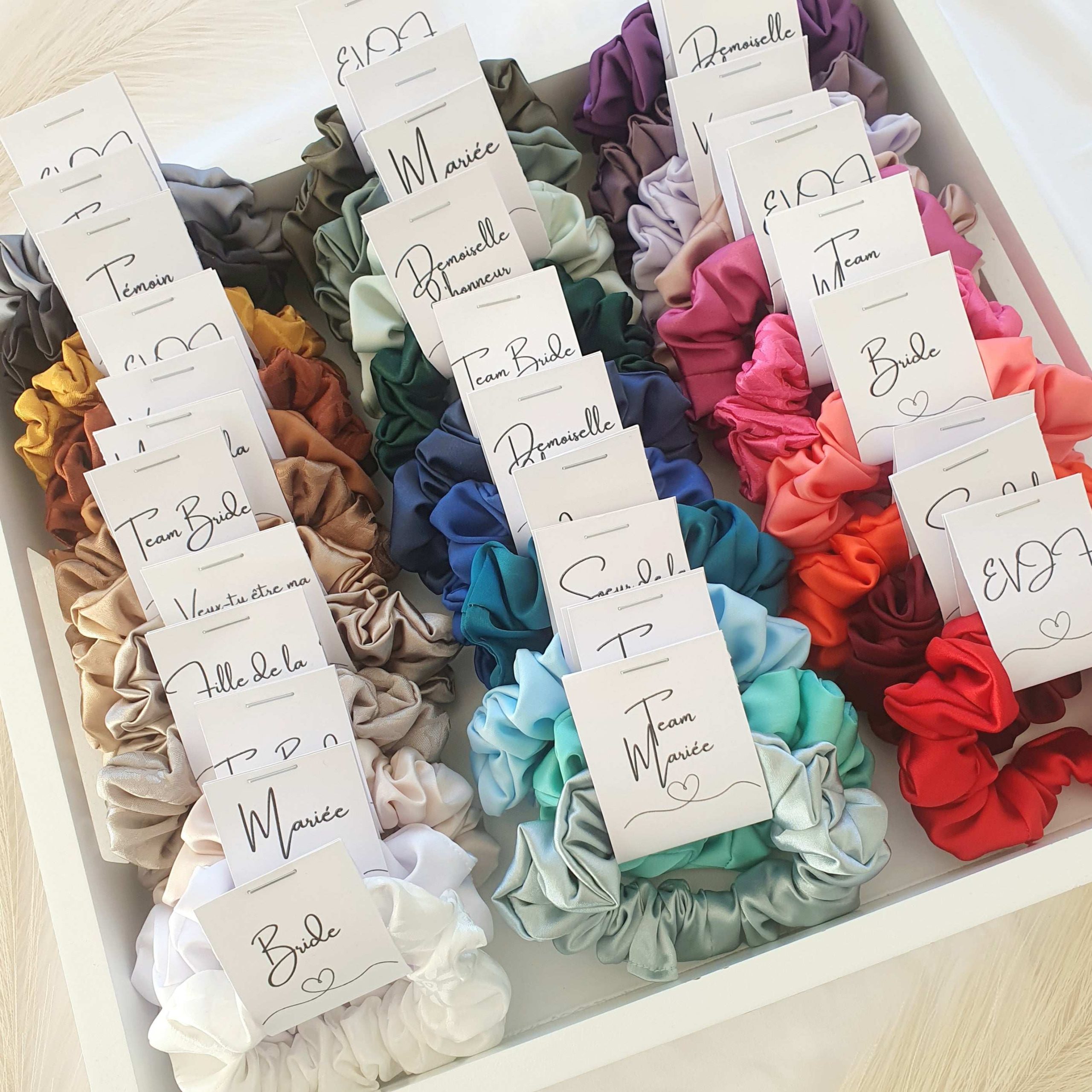 Mini Chouchou Satin Mariage – Image 4