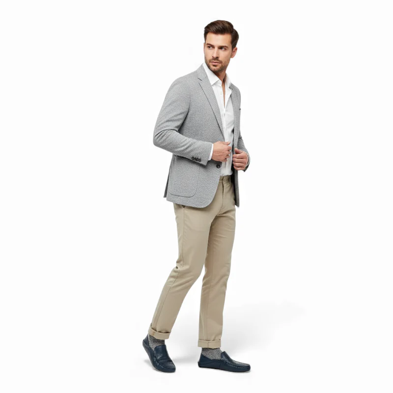 Mocassin Bleu Marine Homme Cuir – Image 6