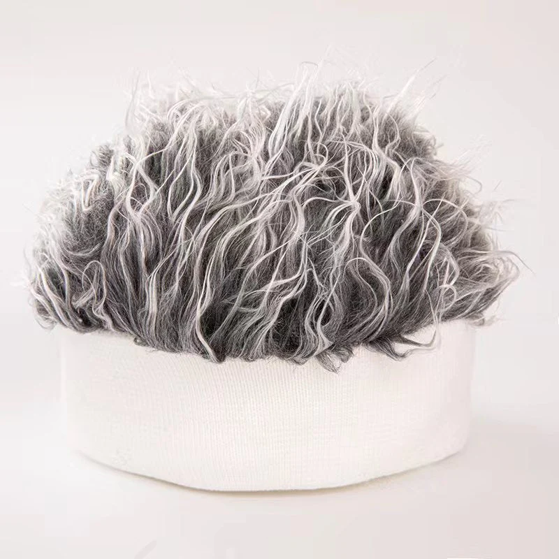 Bandeau Perruque Homme | Bonnet Style "Spiky" en Peluche – Image 4