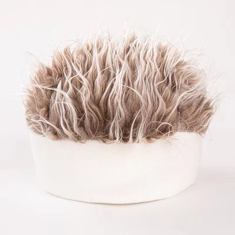 Bandeau Perruque Homme | Bonnet Style "Spiky" en Peluche – Image 3