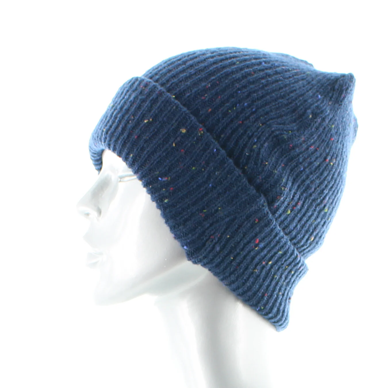 Bonnet Chiné Marine – Image 3