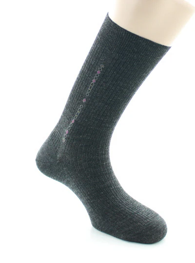 Chaussettes à baguette fantaisie maillons Anthracite – Image 3