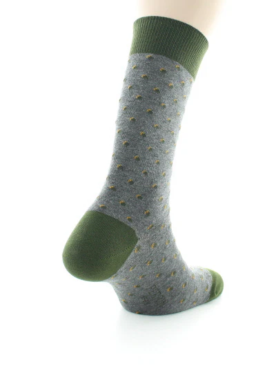 Chaussettes à bulles inspiration Art Déco Gris foncé – Image 6