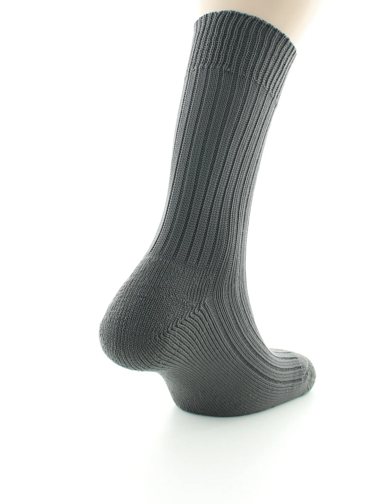 Chaussettes à côtes Intérieur doublé coton Anthracite – Image 6