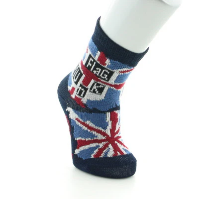 Chaussettes bébé Flag Punk en coton fil d'Écosse Bleu marine – Image 3