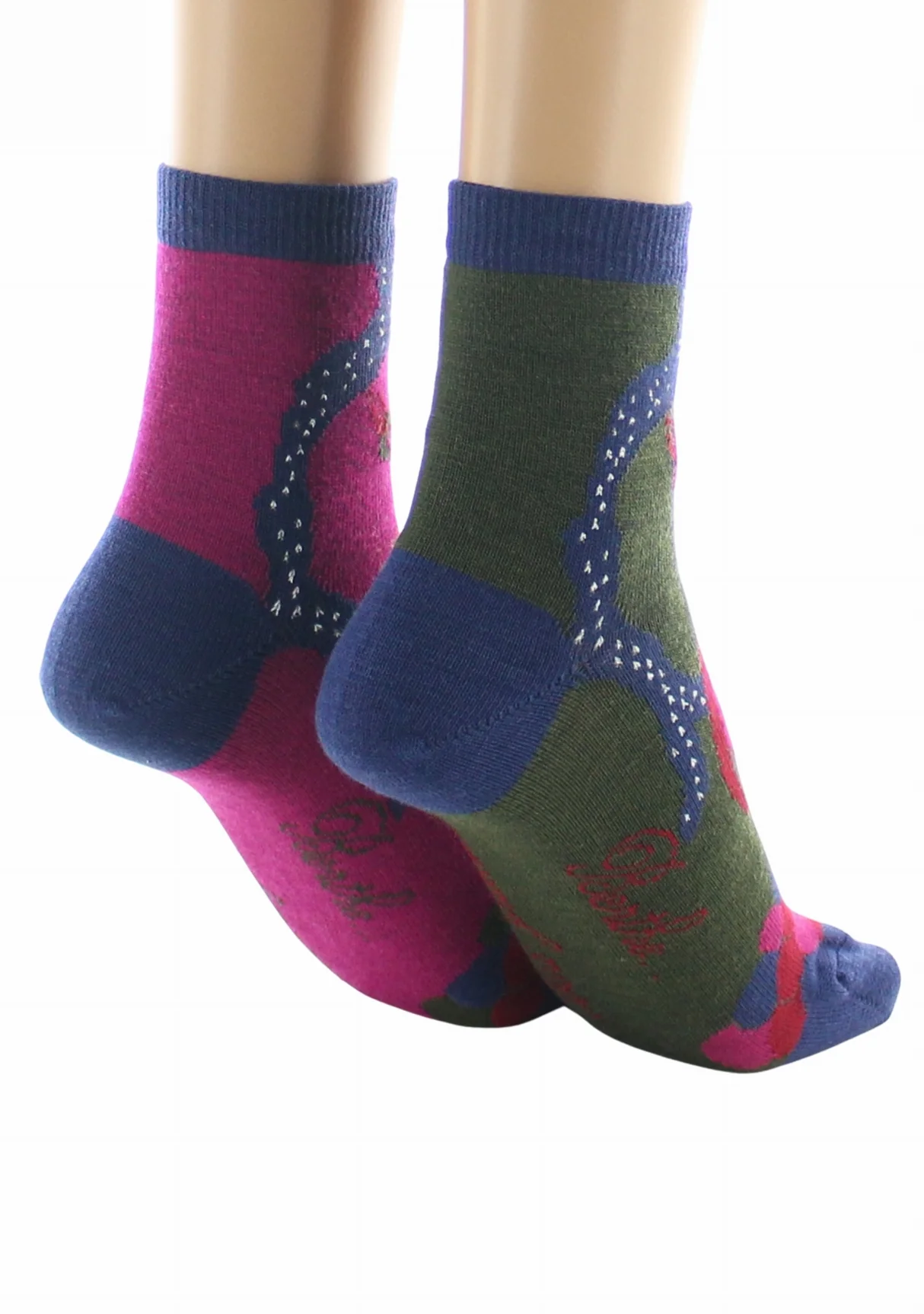 Chaussettes courtes femme laine peignée Berthe Le Paon – Image 7