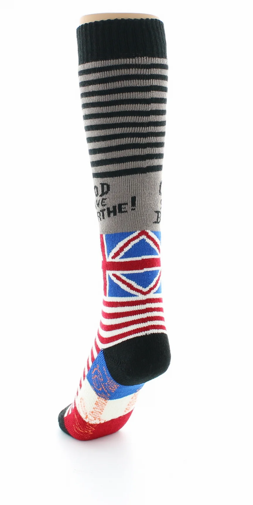 Chaussettes hautes mixtes God save Berthe en laine – Image 6