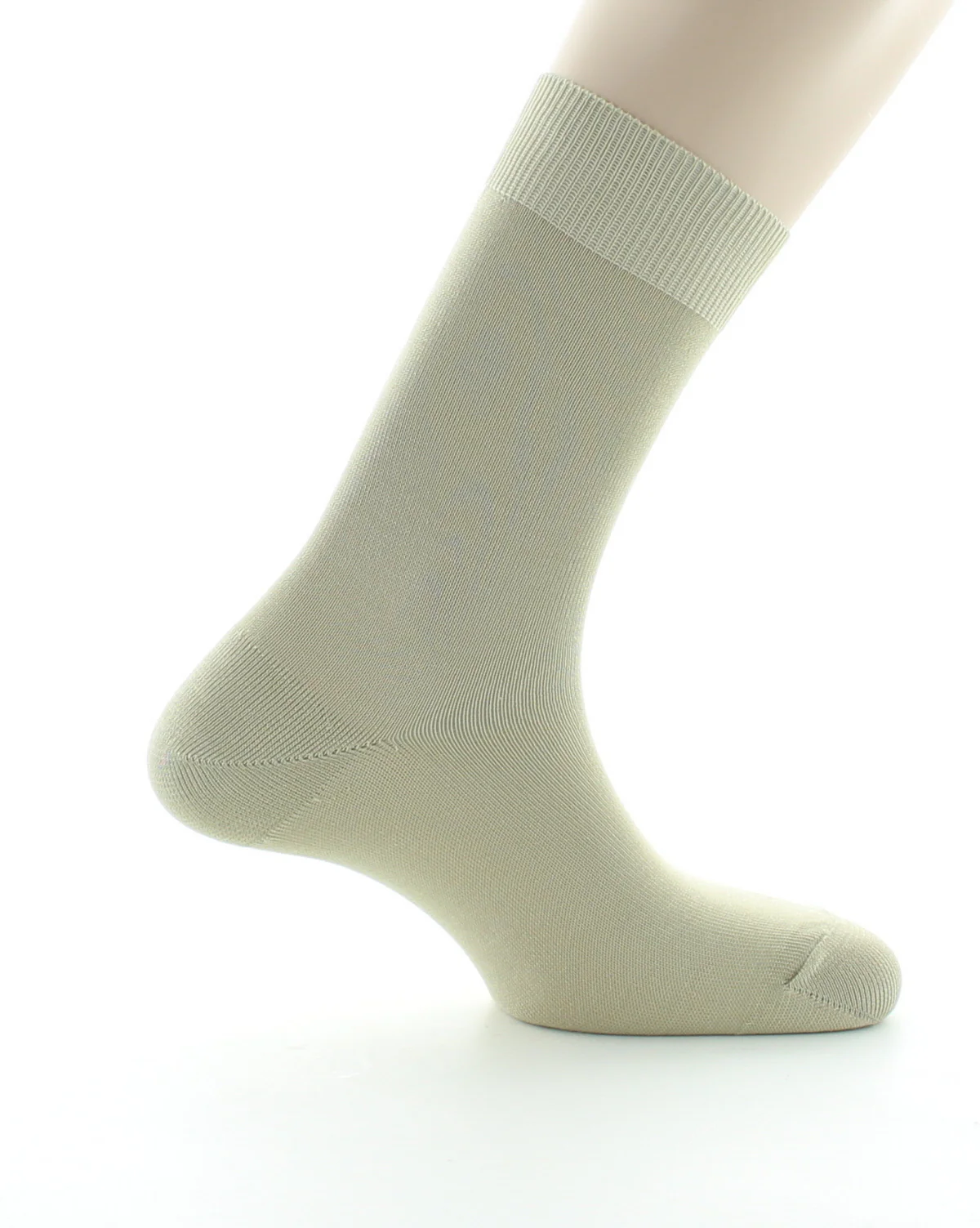 Chaussettes mixtes à maille unie en coton Tilleul – Image 2