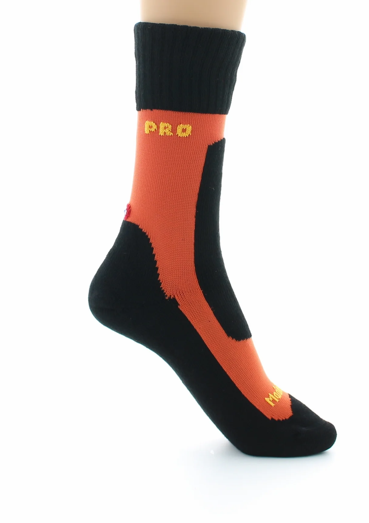 Chaussettes de travail mixtes pro en coton longues fibres tuile – Image 2