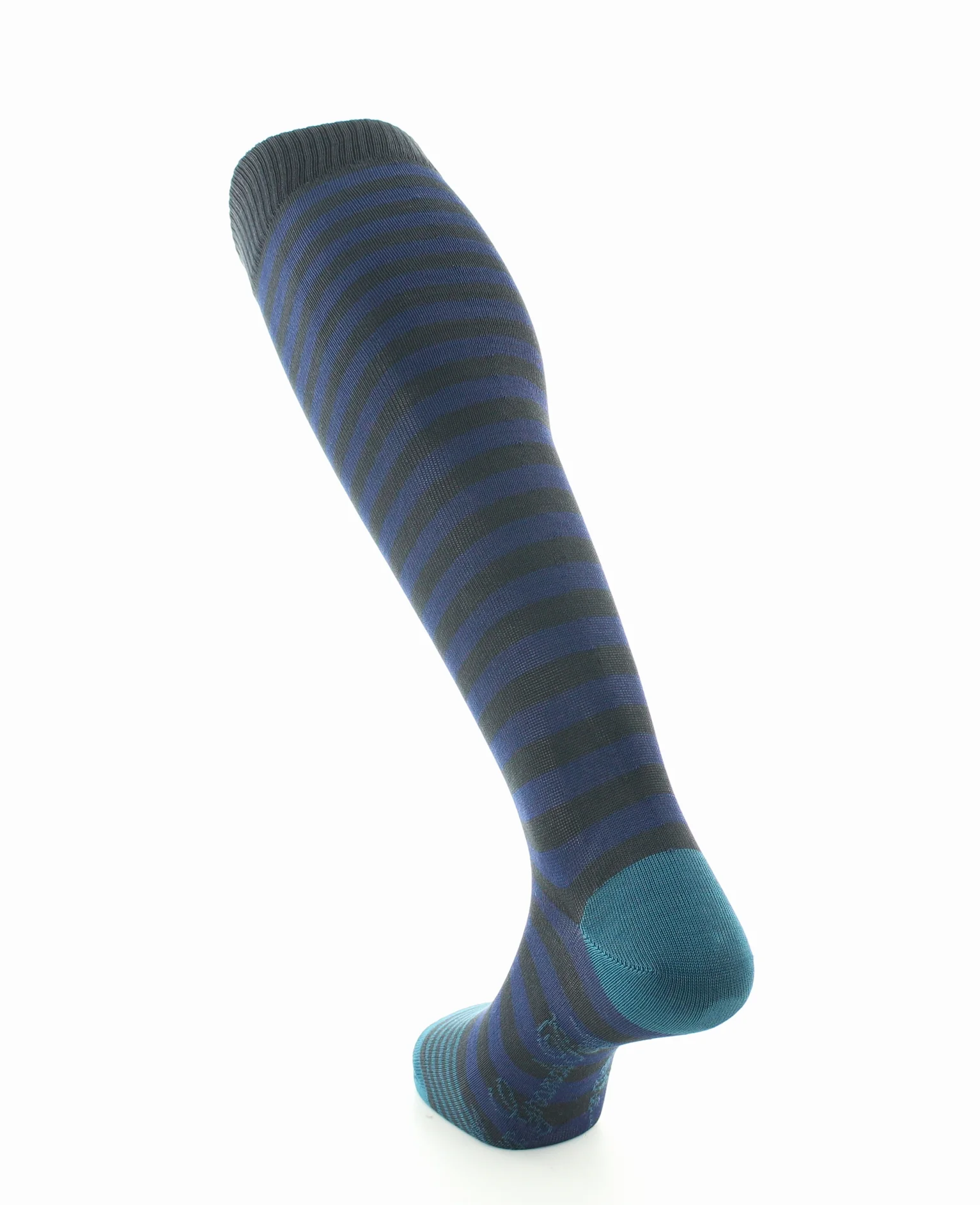 Mi-bas en fil d’Écosse pour homme Berthe Bleu Roi Gris Bleu Canard – Image 6