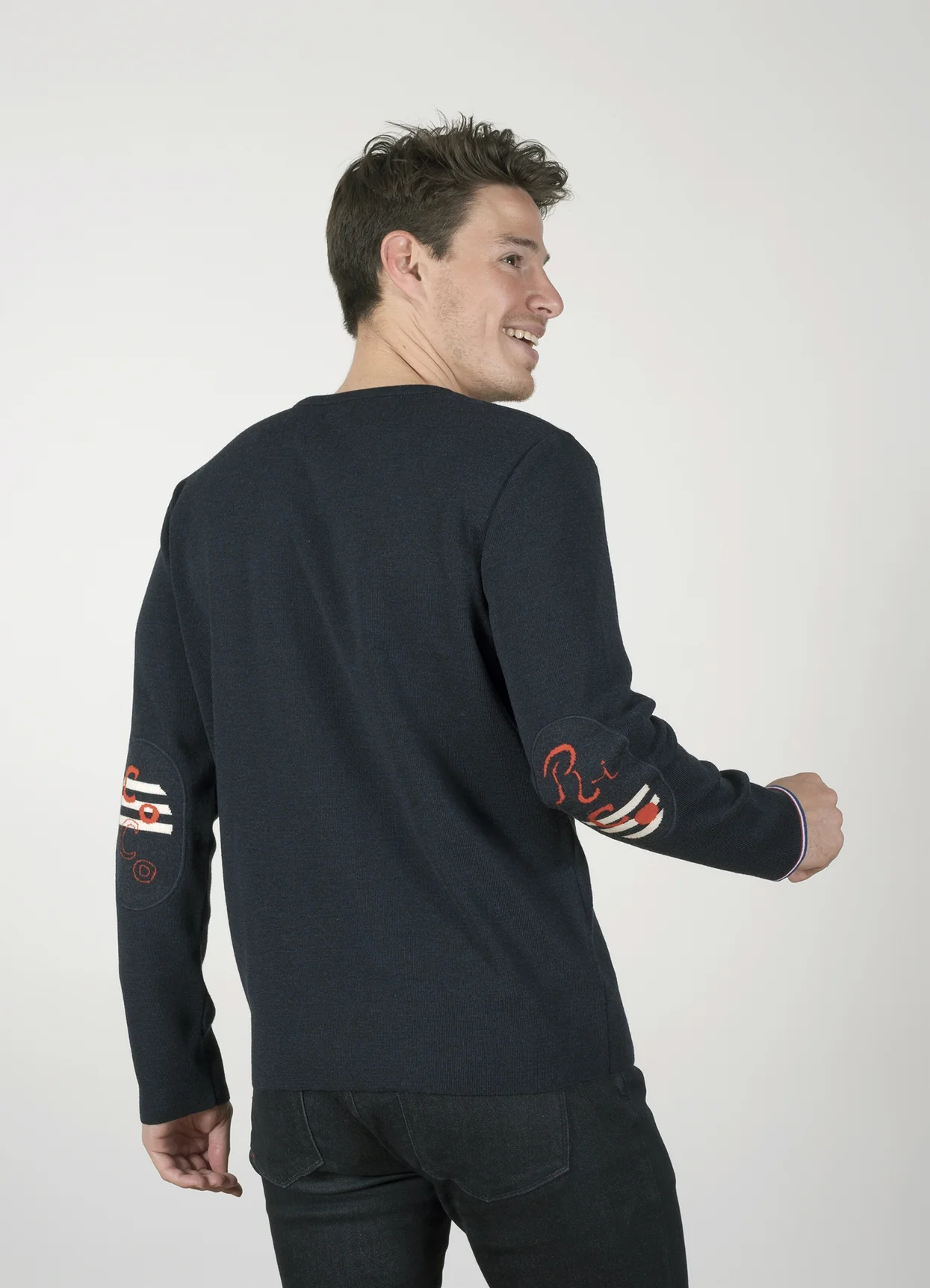 Pull Col V Homme CoCo RiCo marine dark navy – Image 5