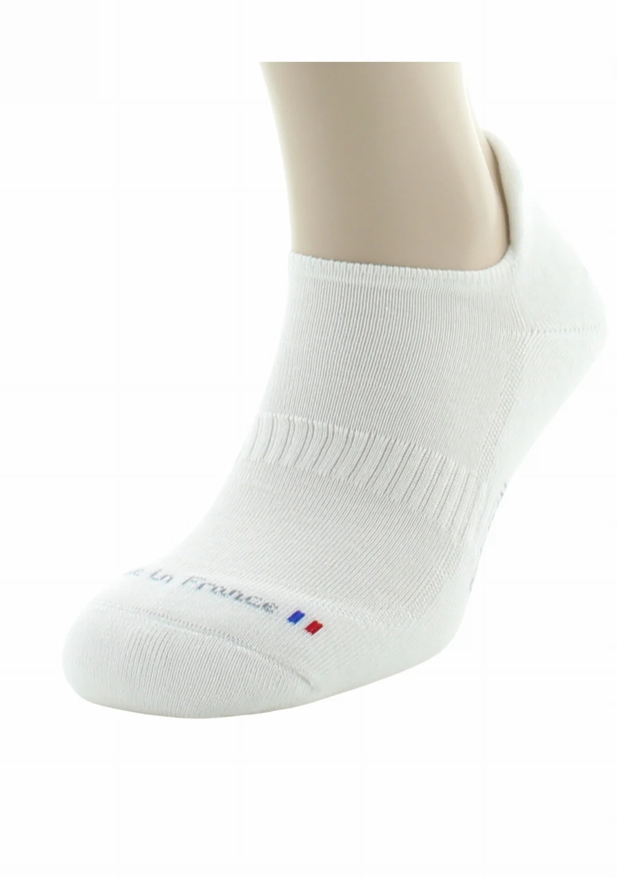 Socquettes sport blanches - Coton avec semelle bouclette, fabrication française – Image 3