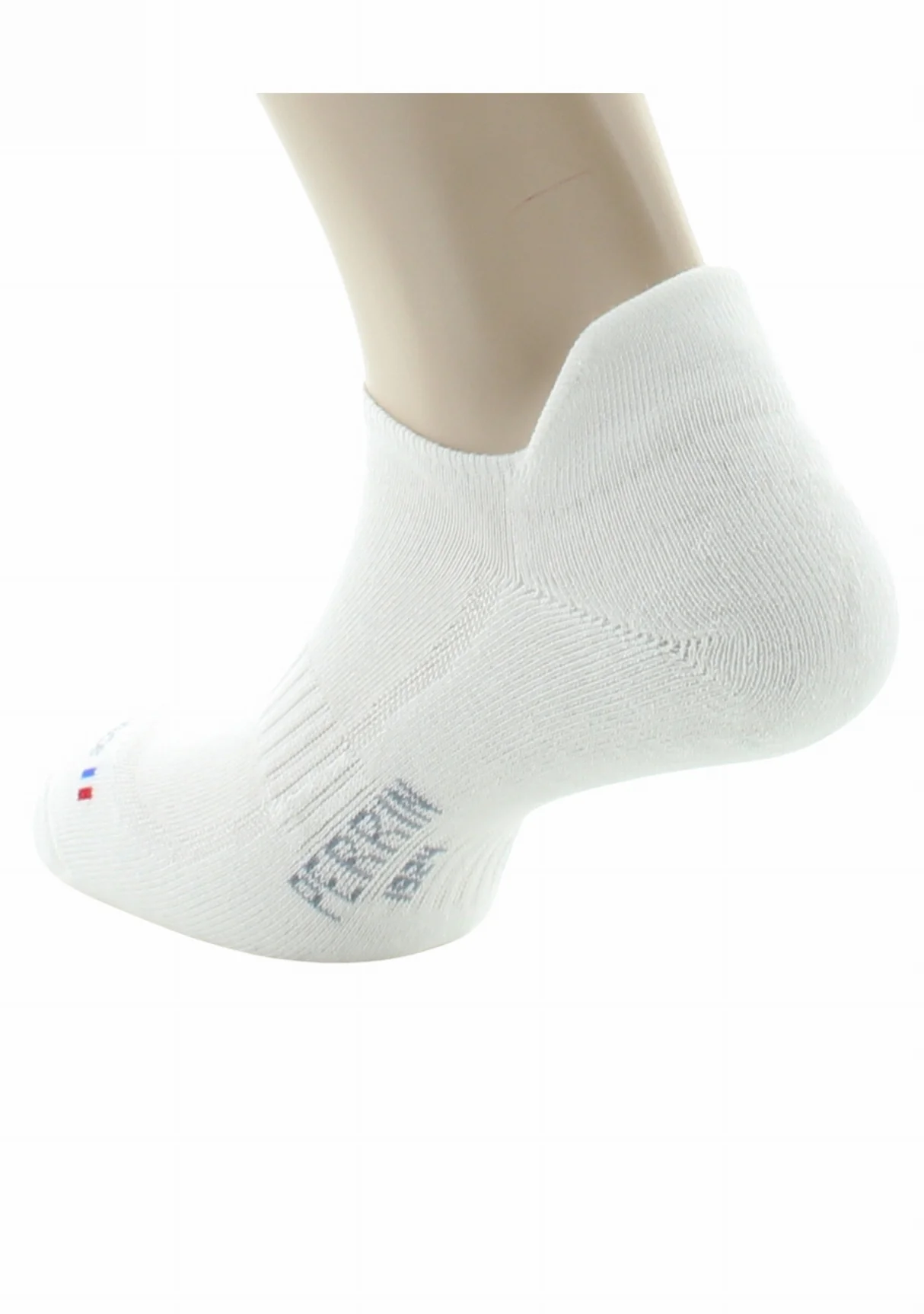 Socquettes sport blanches - Coton avec semelle bouclette, fabrication française – Image 5