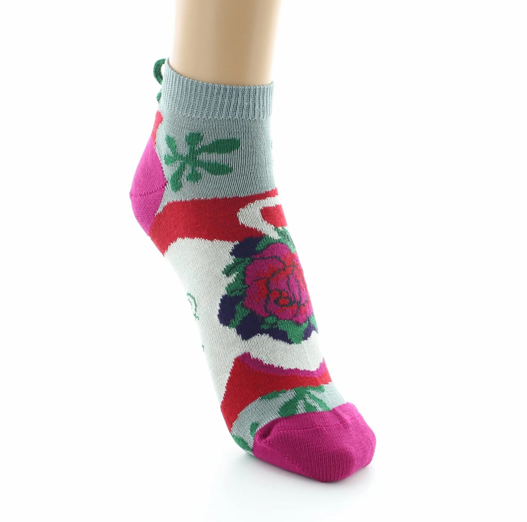 Socquettes Femme Boutons de Roses – Image 3