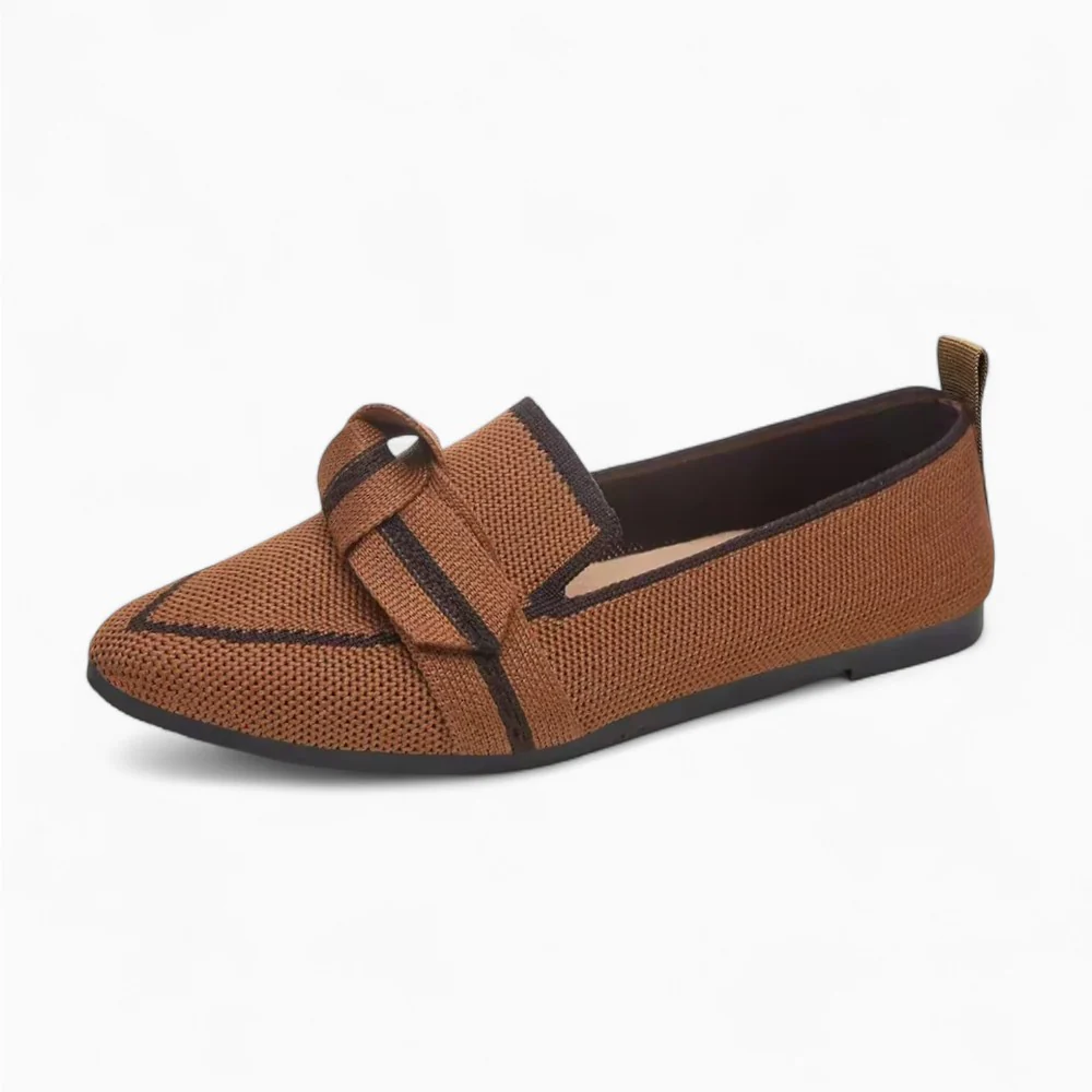 Mocassin Ballerine Bout Pointu Avec Boucles