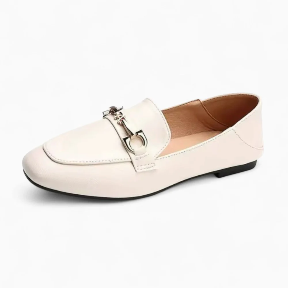 Mocassins En Cuir Synthétique Style Ballerines Pour Femme – Image 2